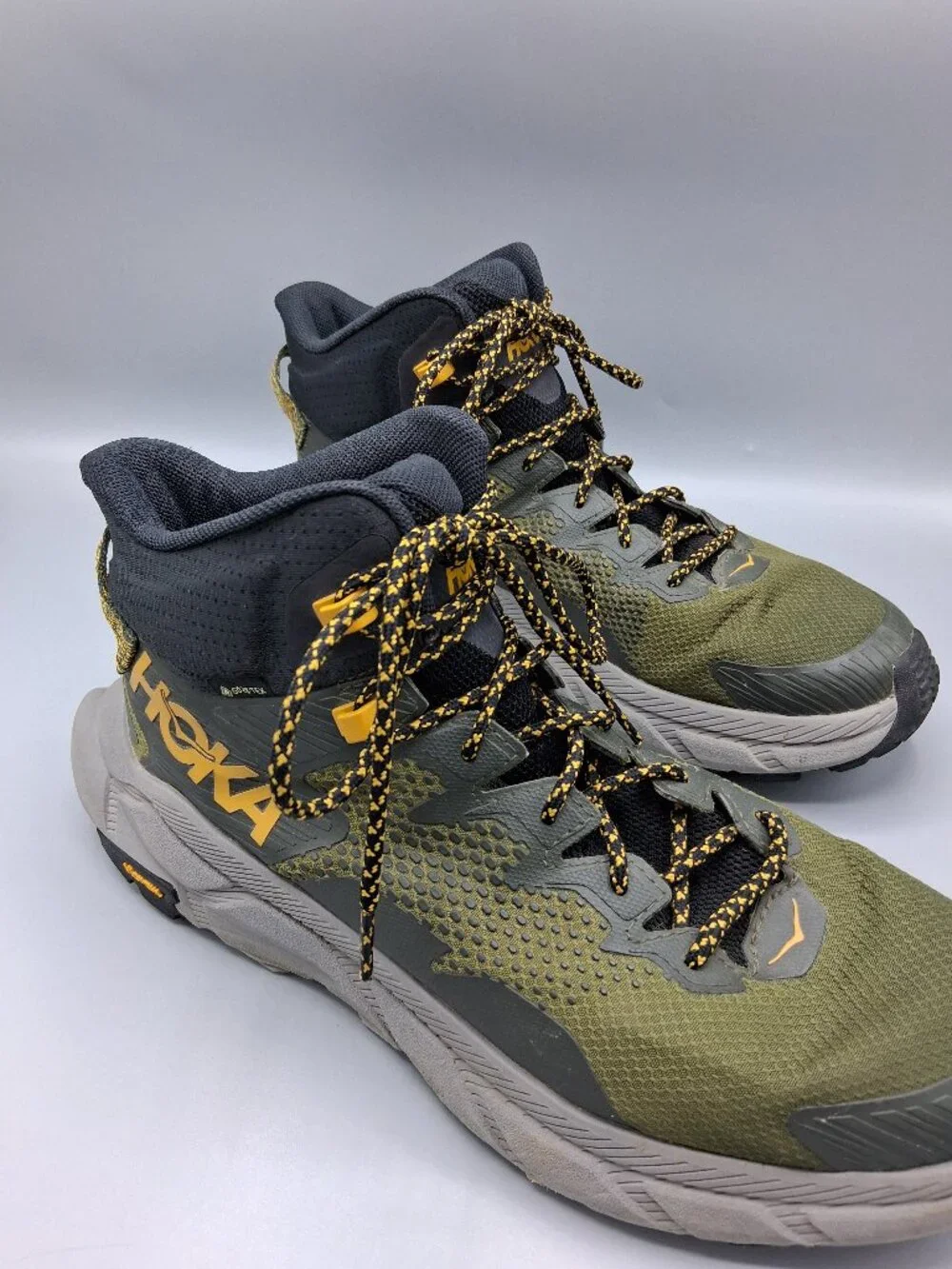 HOKA One One Trail Code Gore-Tex Vibram Hiking Boots Mens Size 9